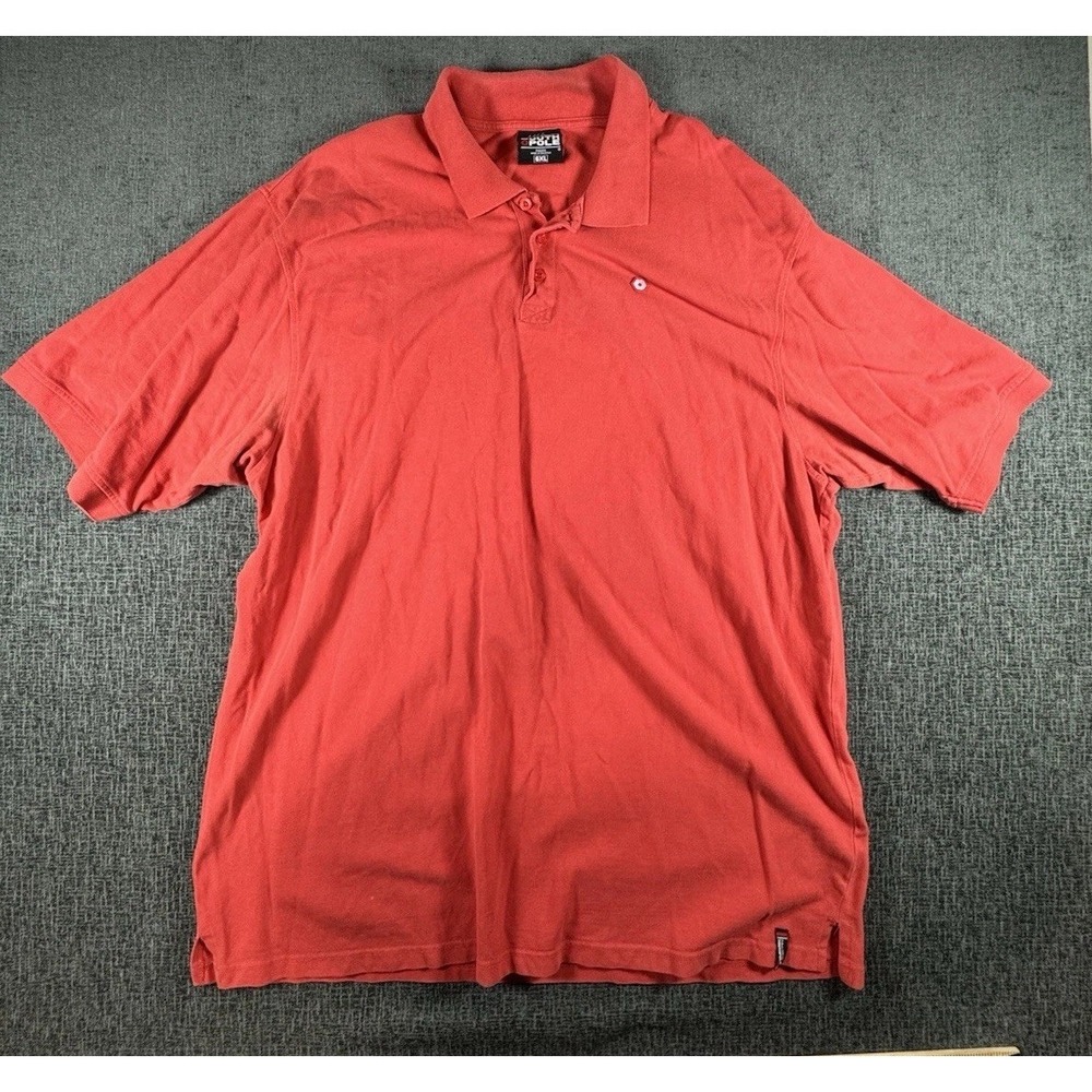 SouthPole Shirt Mens 6XL Authentic Collection Polo Orange